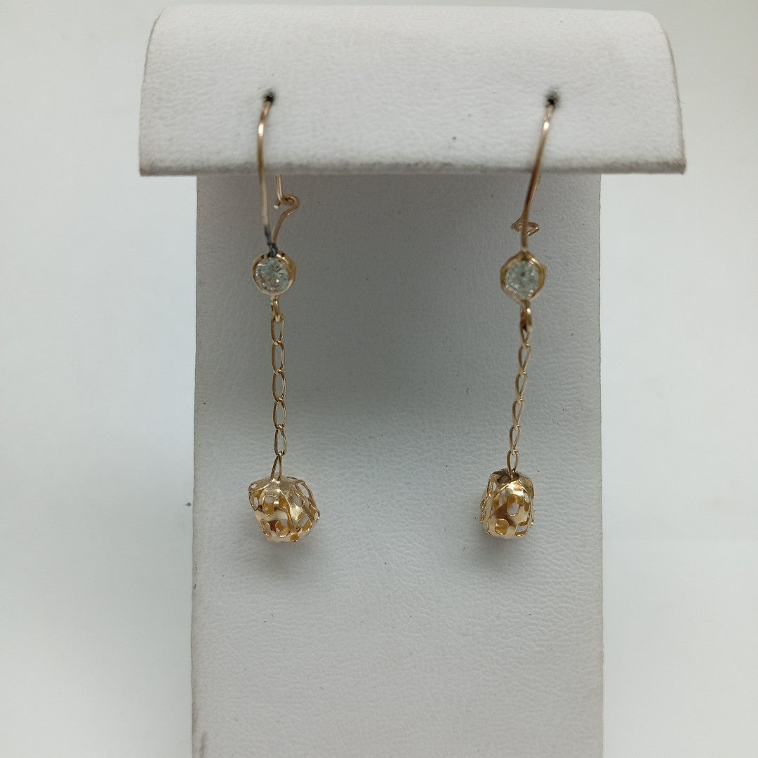 ARETES PAR ORO 10 K 1.4 GRMS (SEMINUEVO)