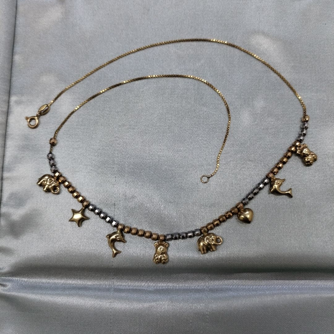 GARGANTILLA ORO,ORO BLANCO 10 K 6,60 GRMS (SEMINUEVO)