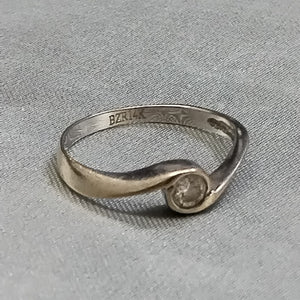 SOLITARIO ORO BLANCO 14 K 1,70 GRMS (SEMINUEVO)