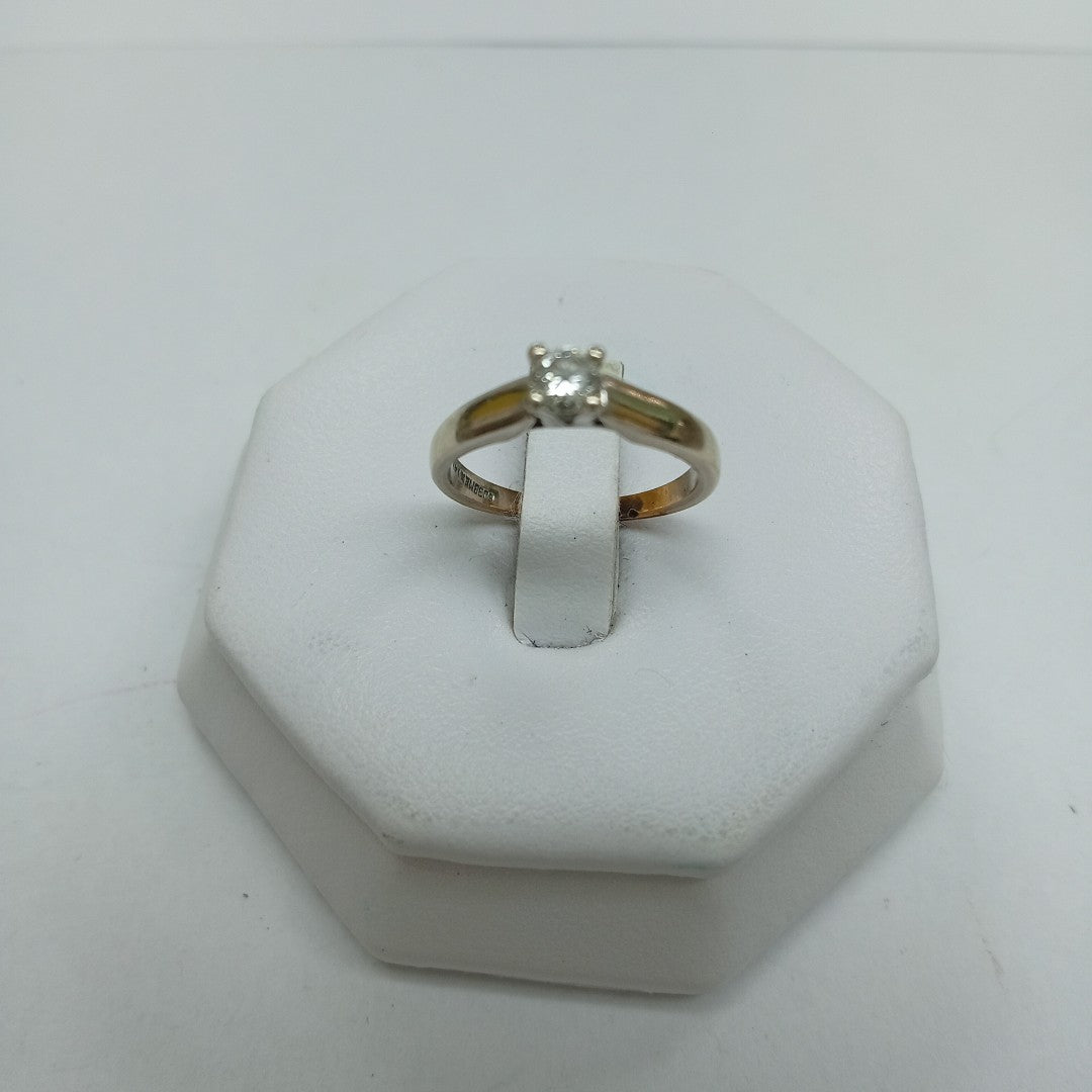 SOLITARIO ORO 14 K 2.8 GRMS (SEMINUEVO)