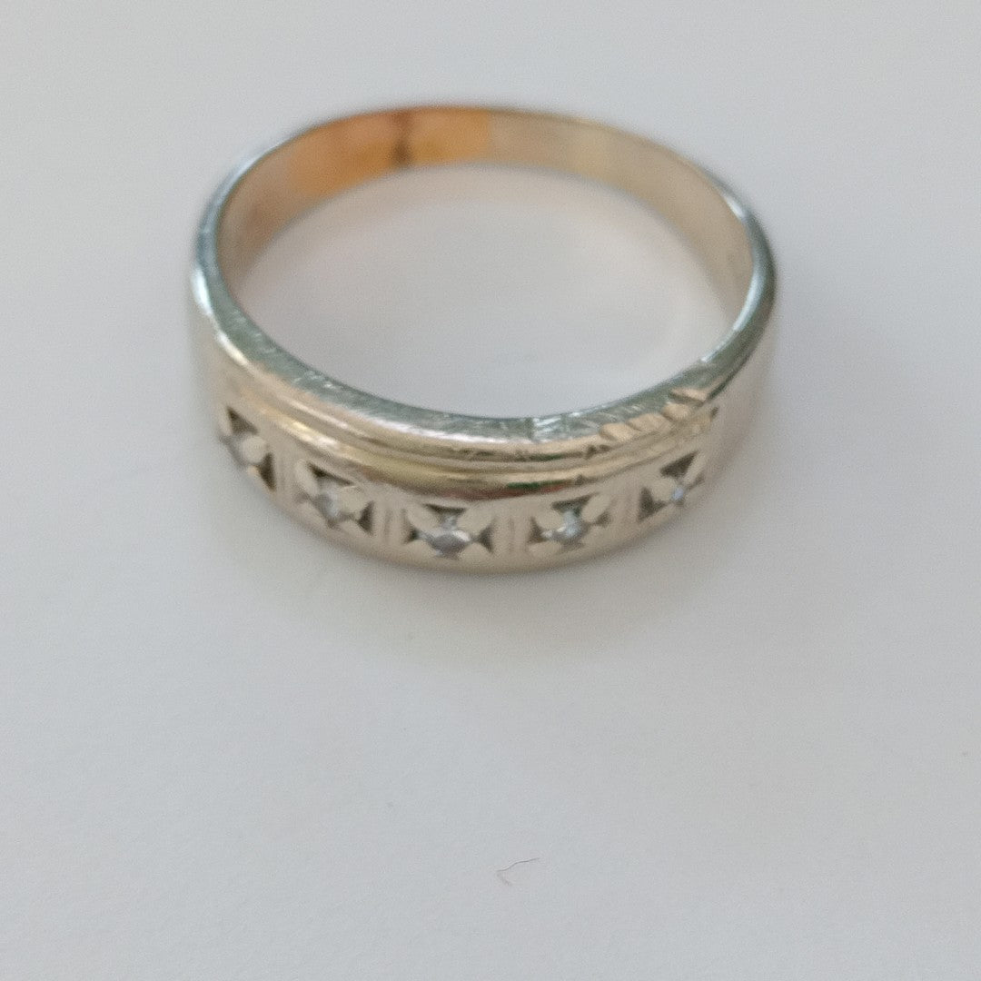 ANILLO ORO BLANCO 14 K 5,60 GRMS (SEMINUEVO)