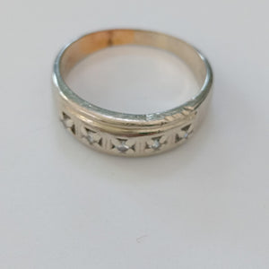 ANILLO ORO BLANCO 14 K 5,60 GRMS (SEMINUEVO)