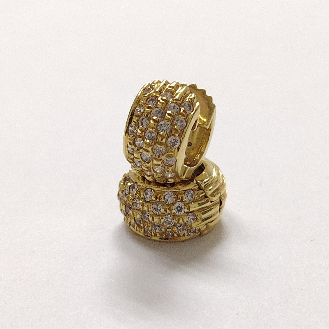 ARETES PAR ORO 18 K 9.3 GRMS (SEMINUEVO)