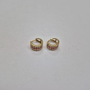 ARRACADAS PAR ORO 14 K 2,00 GRMS (SEMINUEVO)