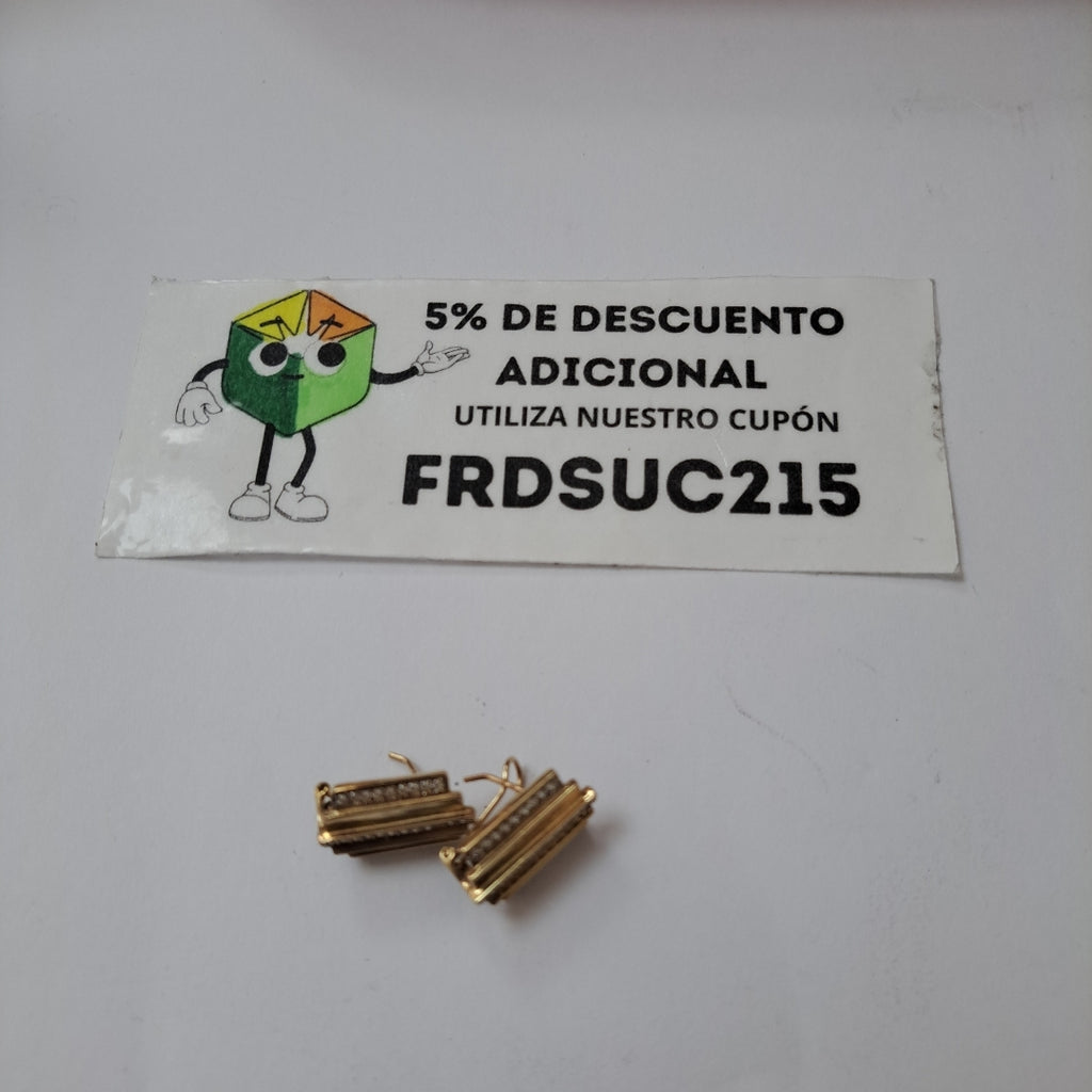 ARETES PAR ORO 10 K 5.2 GRMS (SEMINUEVO)