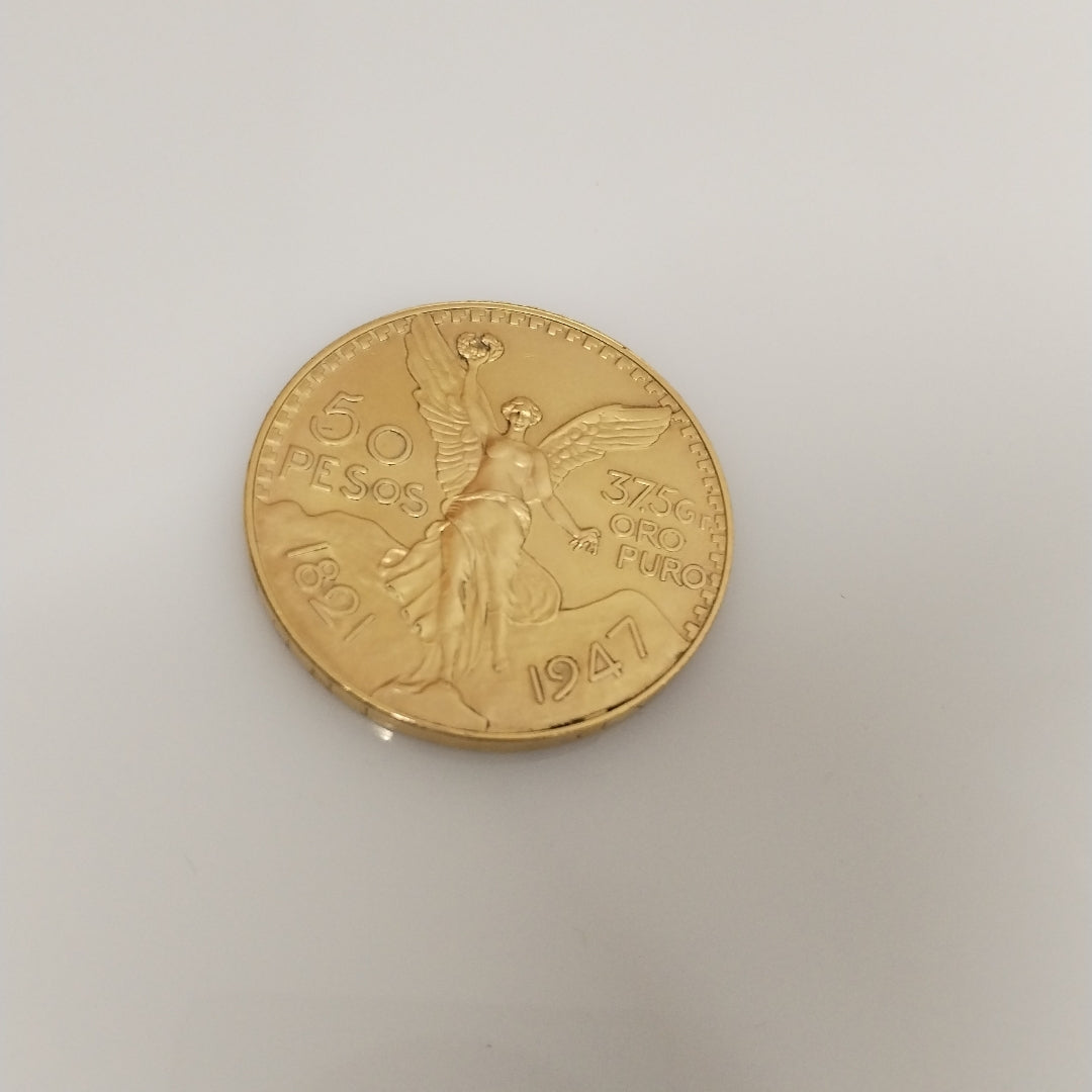 K1 41.6 GRMS 21 K IDENTIFICACIÓN MONEDA NOMINATIVA MONEDAS PESOS 50 PESO (SEMINUEVO)