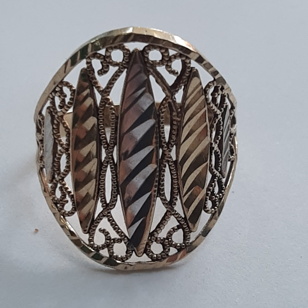ANILLO ORO, ORO BLANCO 10 K 2.1 GRMS (SEMINUEVO)
