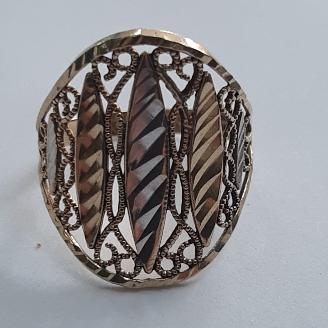 ANILLO ORO, ORO BLANCO 10 K 2.1 GRMS (SEMINUEVO)