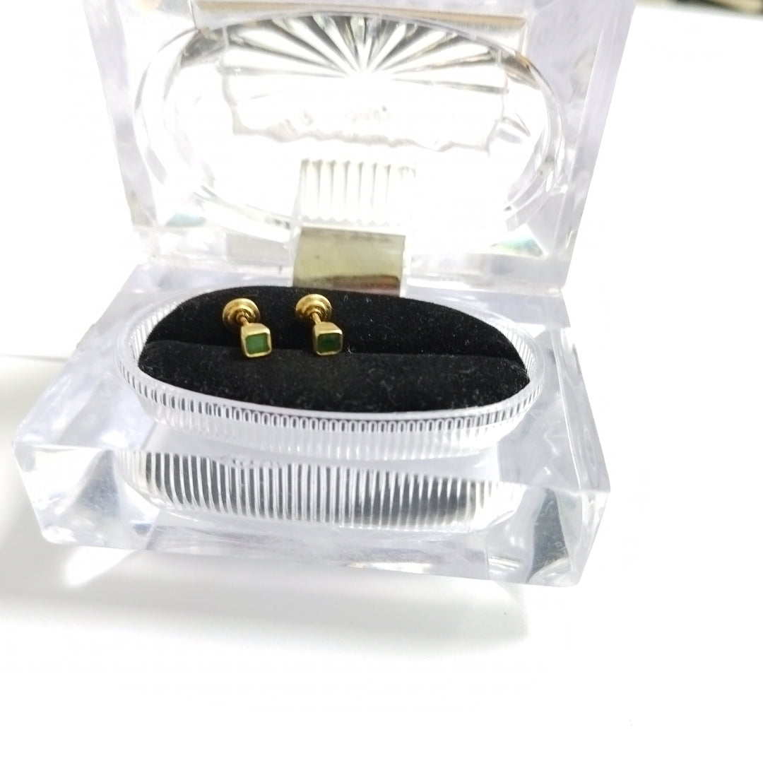 BROQUELES PAR ORO 18 K 0.8 GRMS (SEMINUEVO)