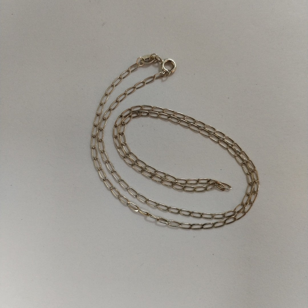 CADENA TEJIDO ESLABONES PLATA .925 50 CM 2.5 GR (NUEVO)