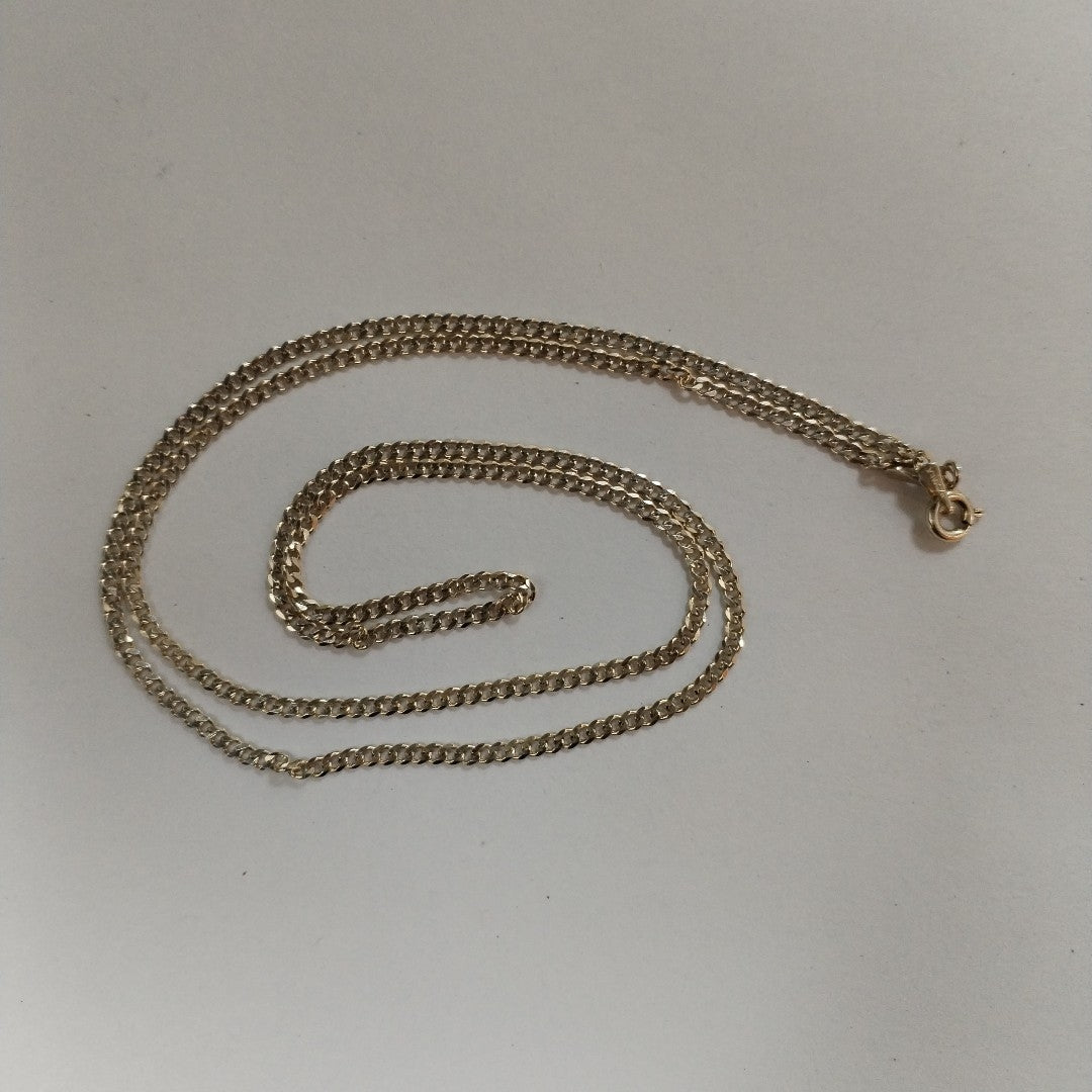 CADENA TEJIDO BARBADO PLATA .925 60 CM 5.6 GR (NUEVO)