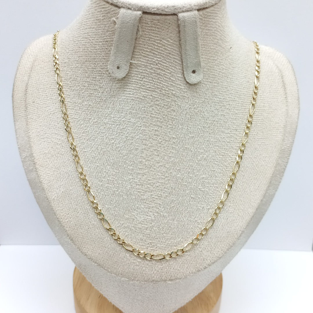 CADENAS TEJIDO 3X1 ORO 10K 55 CM 4.3 GR (NUEVO)