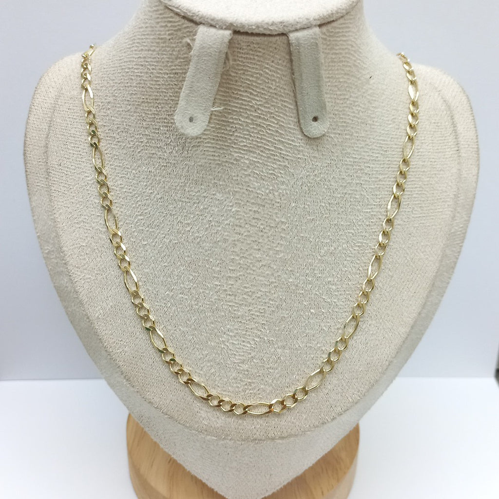 CADENAS TEJIDO 3X1 ORO 10K 55 CM 6.2 GR (NUEVO)