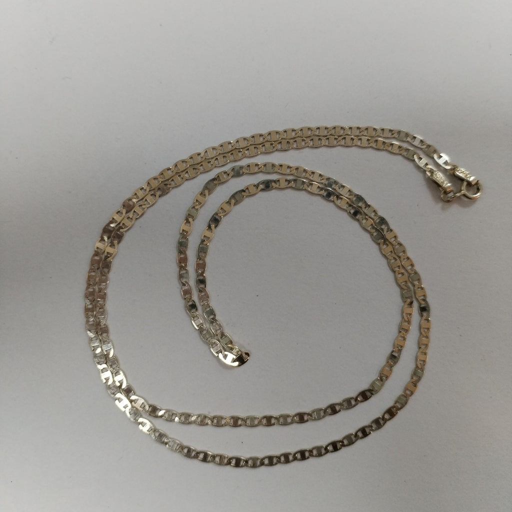 CADENA TEJIDO ESPEJO PLATA .925 60 CM 4.4 GR (NUEVO)