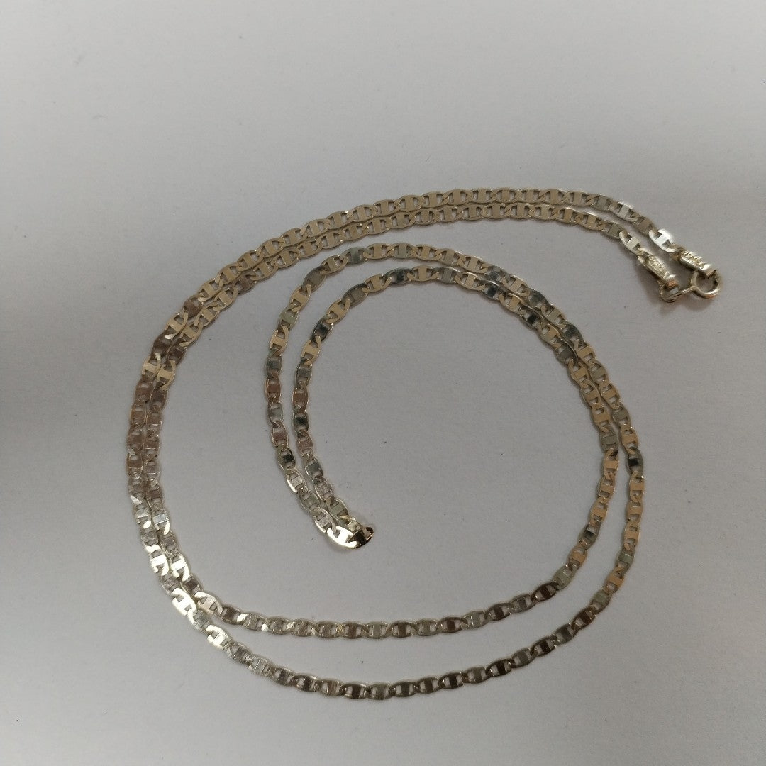 CADENA TEJIDO ESPEJO PLATA .925 60 CM 4.4 GR (NUEVO)