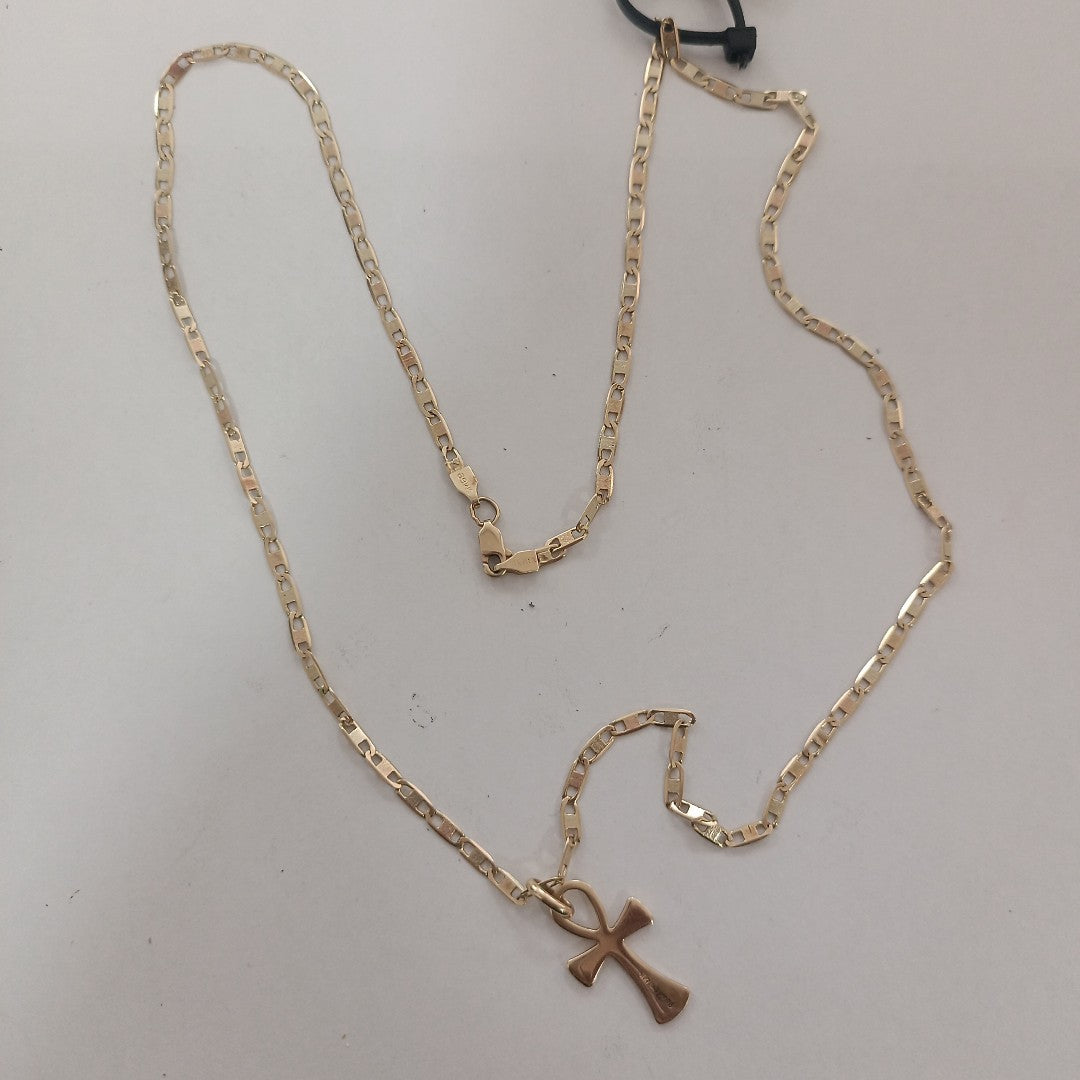 CADENA,CRUZ ORO 14 K 6,90 GRMS (SEMINUEVO)