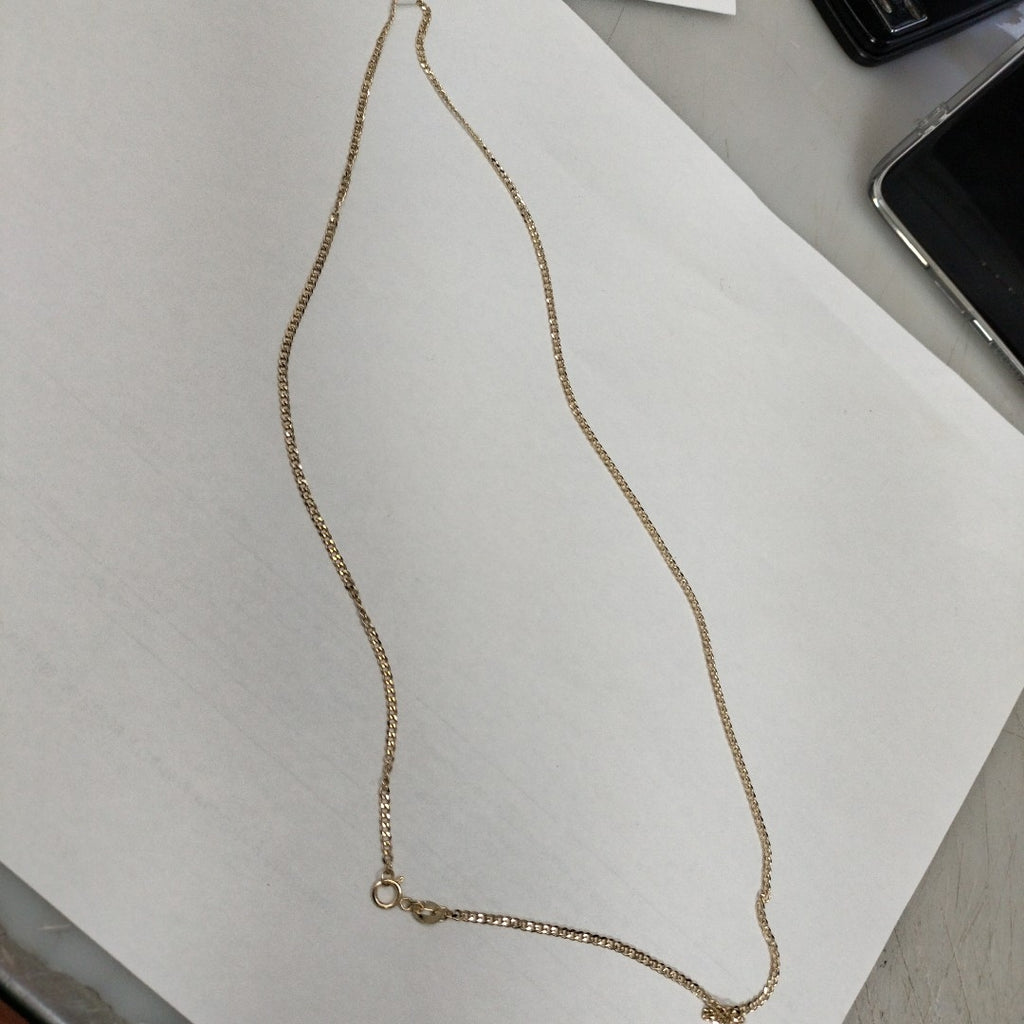 CADENAS TEJIDO BARBADA ORO 10K 55 CM 3.9 GR (NUEVO)