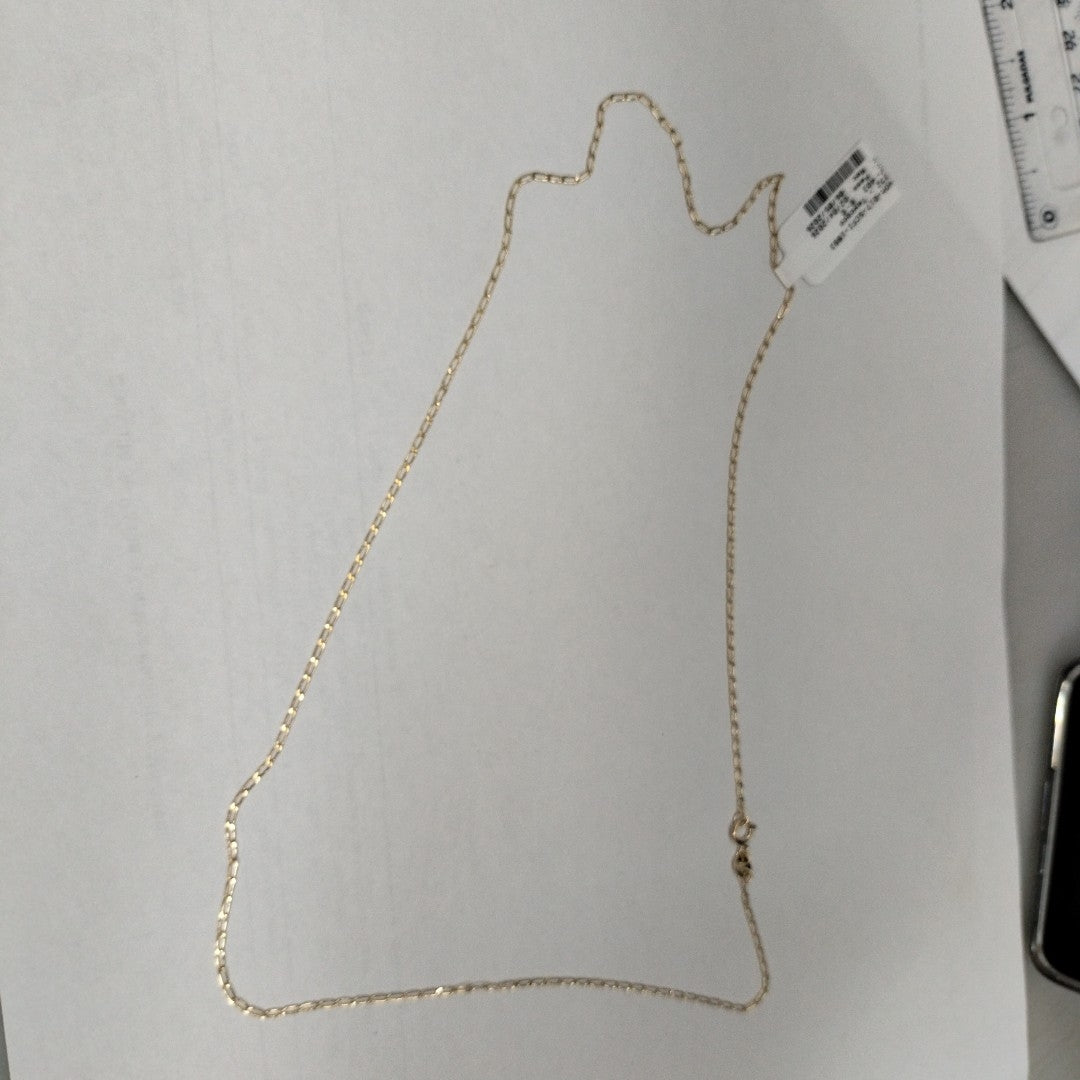 CADENAS TEJIDO ESLABONES ORO 10K 55 CM 1.9 GR (NUEVO)