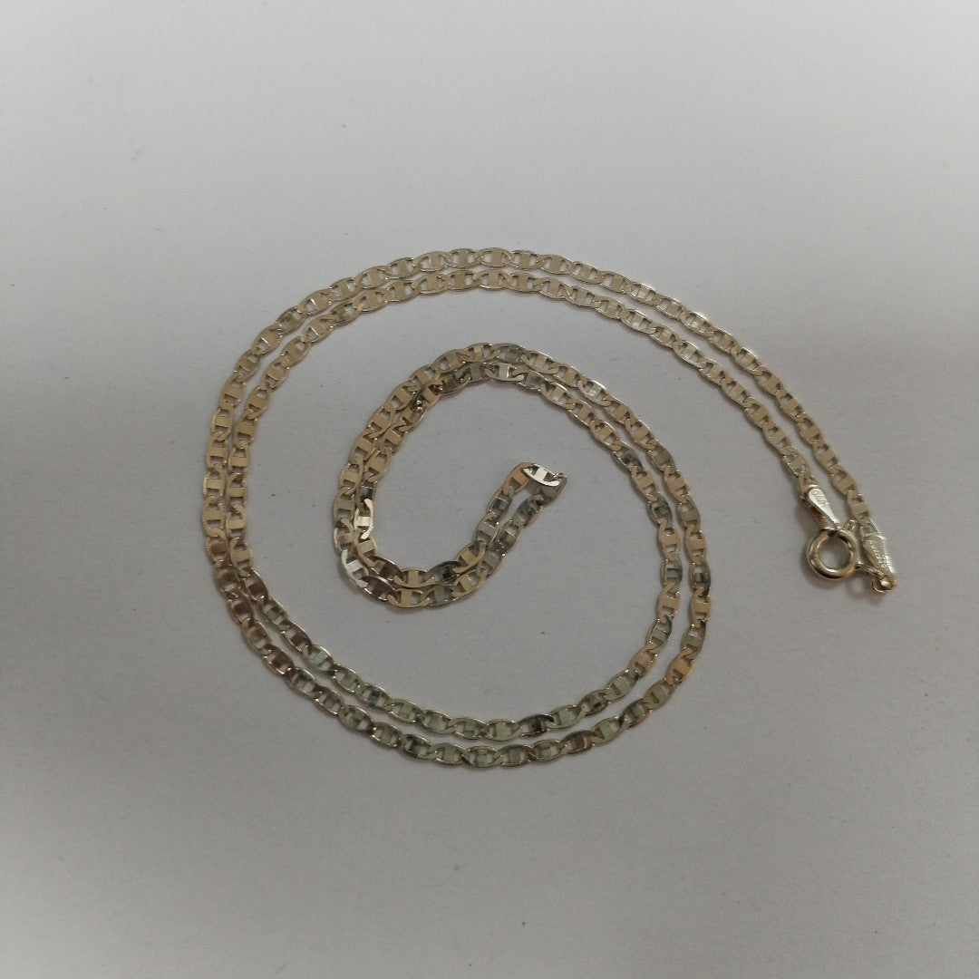 CADENA TEJIDO ESPEJO PLATA .925 55 CM 4 GR (NUEVO)
