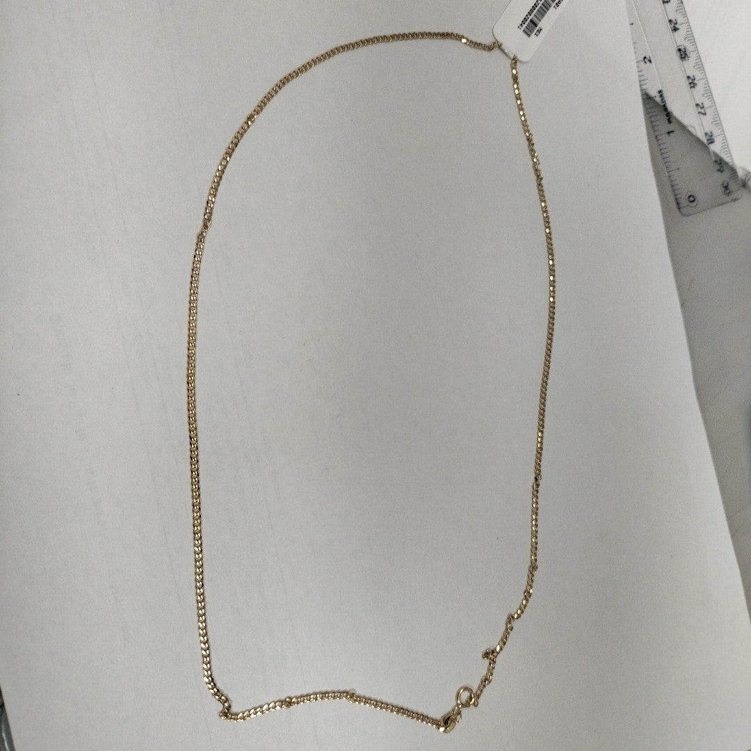 CADENAS TEJIDO BARBADA ORO 10K 55 CM 3.8 GR (NUEVO)