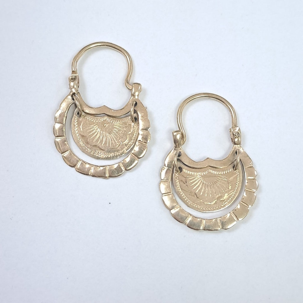 ARETES PAR ORO 10 K 3,50 GRMS (SEMINUEVO)