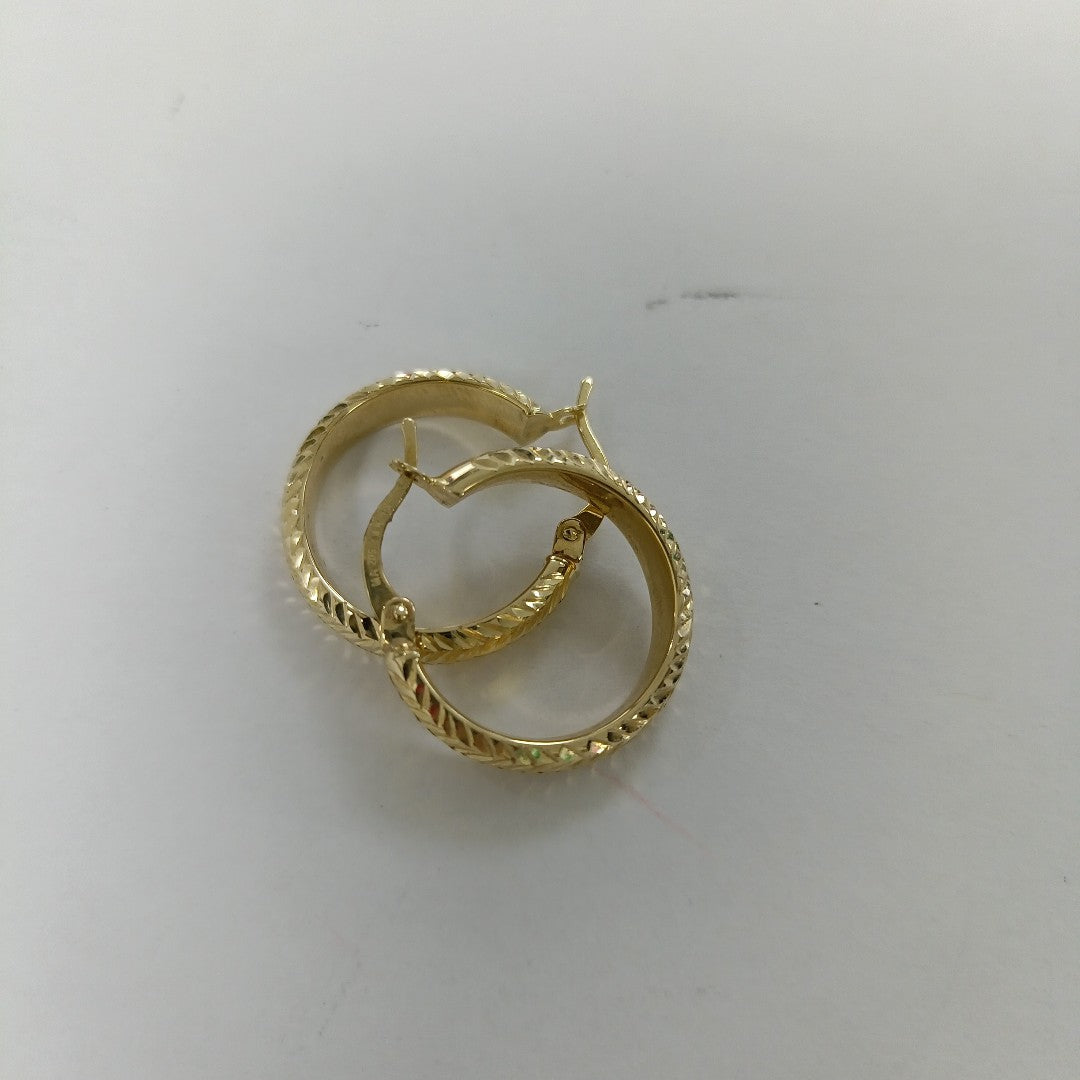 ARRACADAS PAR ORO 14 K 1.7 GRMS (SEMINUEVO)