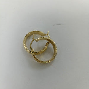 ARRACADAS PAR ORO 14 K 1.7 GRMS (SEMINUEVO)