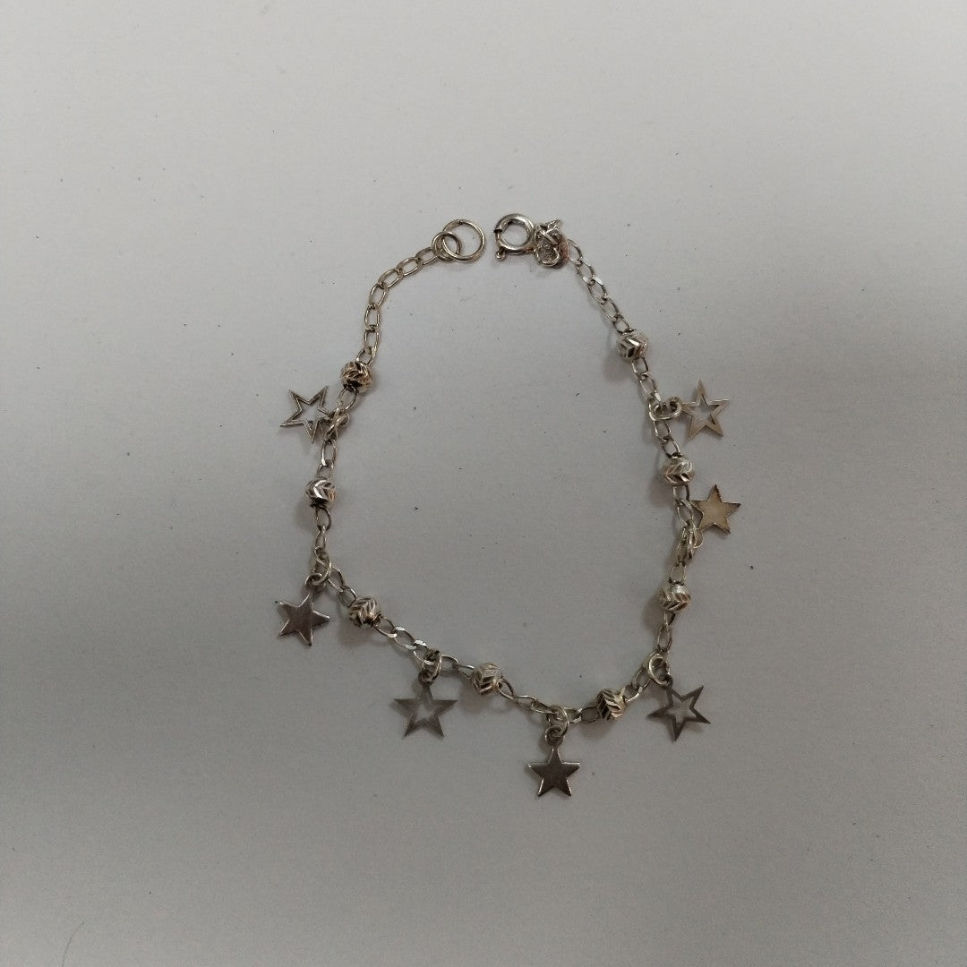 PULSERA TEJIDO ESPECIAL PLATA .925 18 CM 3 GR (NUEVO)