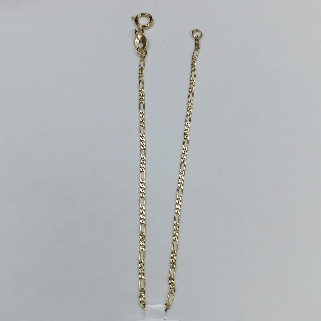 PULSERAS TEJIDO 3X1 ORO 14K 16 CM 0.9 GR (NUEVO)