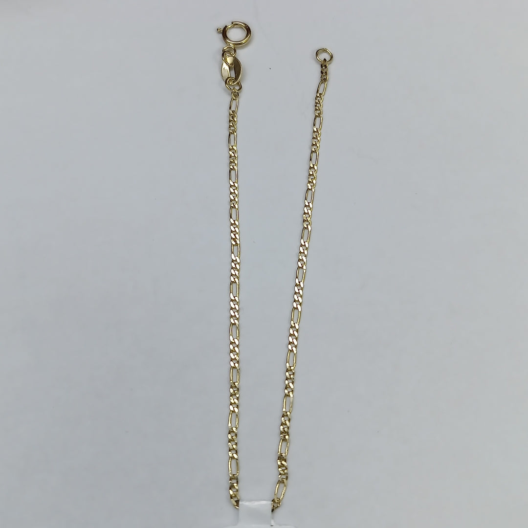 PULSERAS TEJIDO 3X1 ORO 14K 16 CM 0.9 GR (NUEVO)