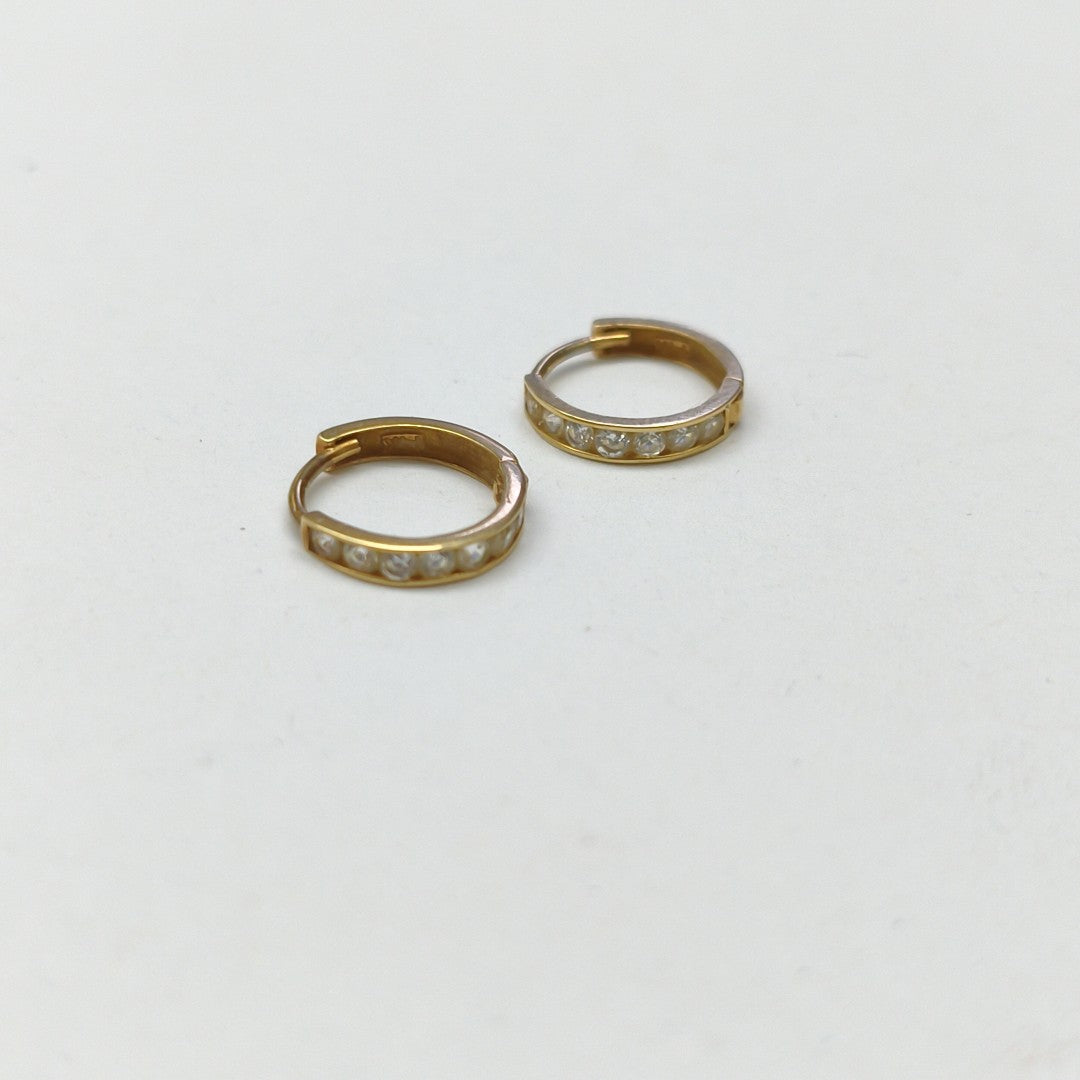 ARRACADAS PAR ORO 14 K 1 GRMS (SEMINUEVO)