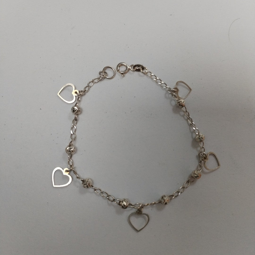 PULSERA TEJIDO ESPECIAL PLATA .925 18 CM 2.7 GR (NUEVO)