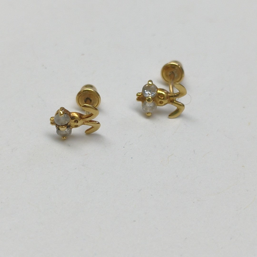 BROQUELES PAR ORO 10 K 0.5 GRMS (SEMINUEVO)