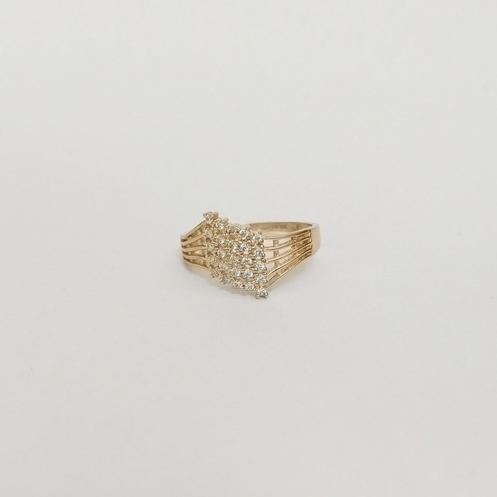 ANILLOS C/CIRCONIA ORO 10K TALLA 8 2.2 GR (NUEVO)