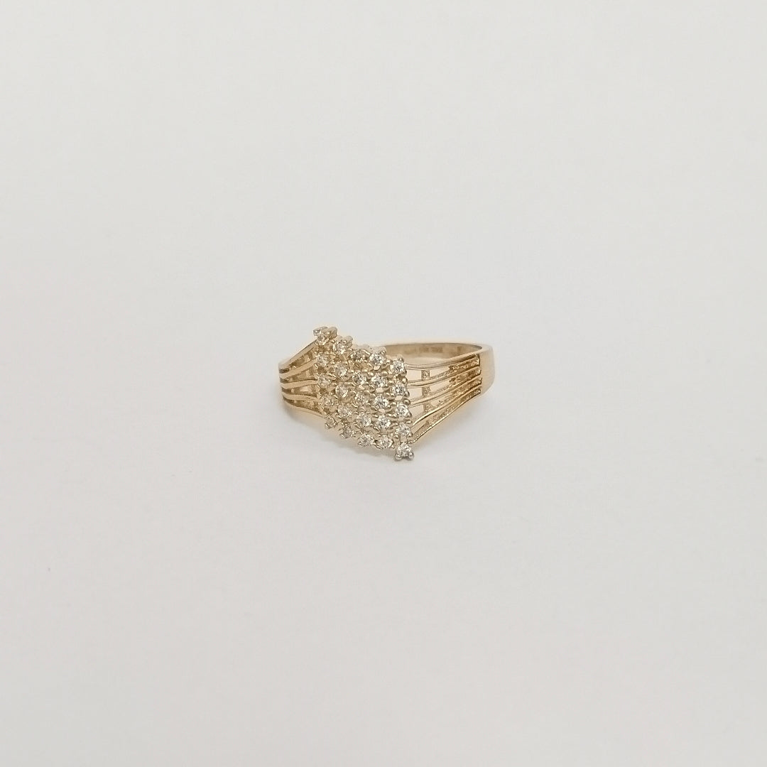 ANILLOS C/CIRCONIA ORO 10K TALLA 8 2.2 GR (NUEVO)