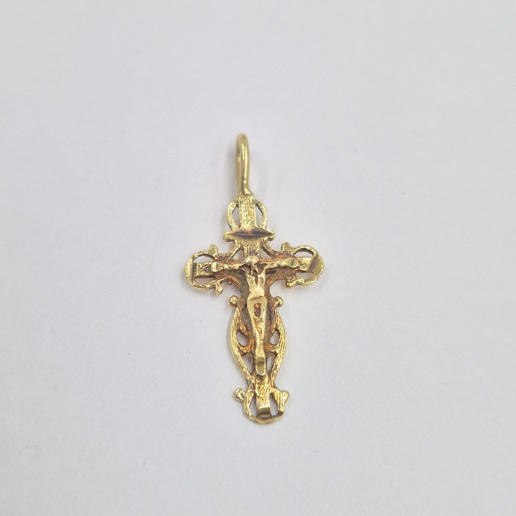 CRUCIFIJO ORO 14 K 1,20 GRMS (SEMINUEVO)