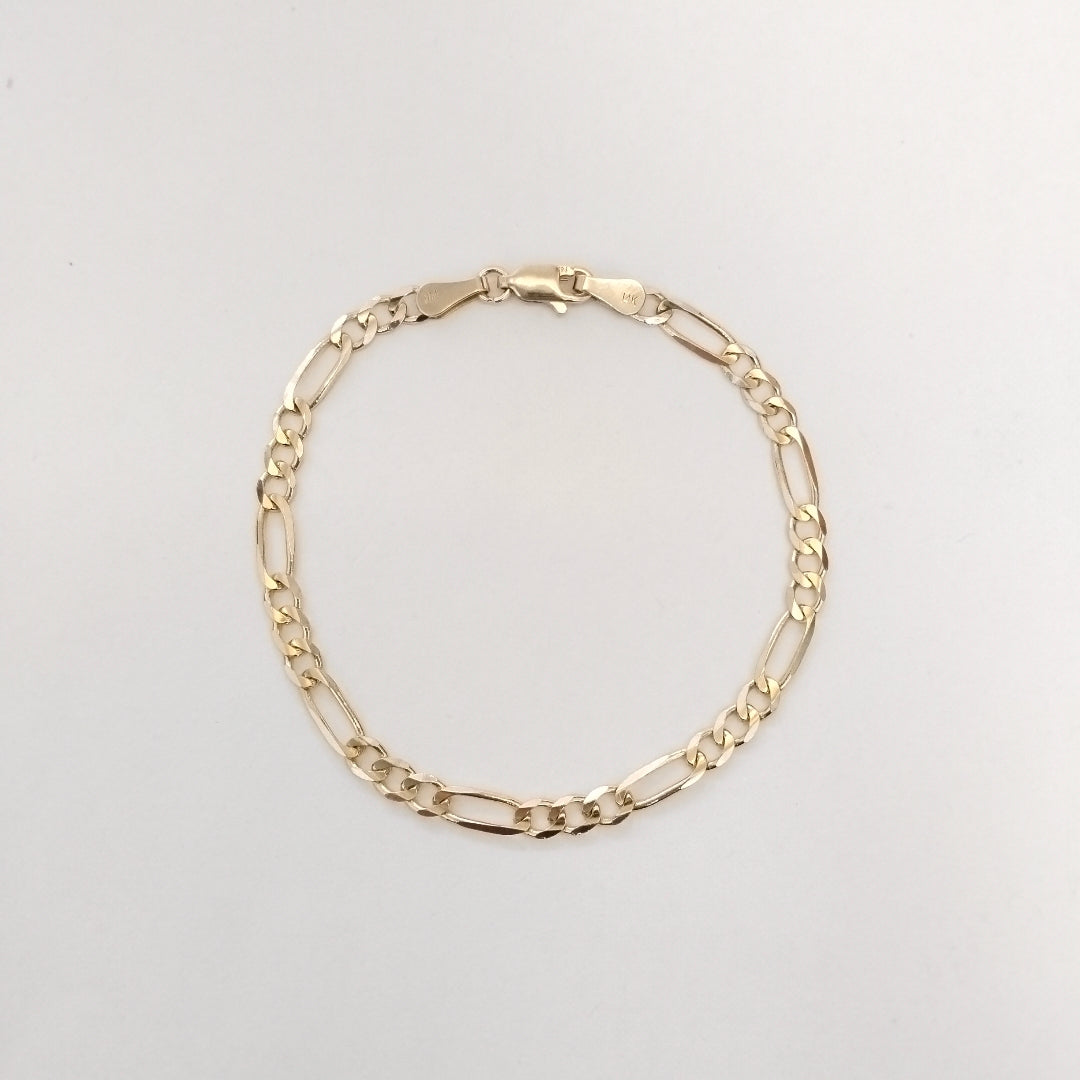 PULSERAS TEJIDO 3X1 ORO 14K 18 CM 4.2 GR (NUEVO)