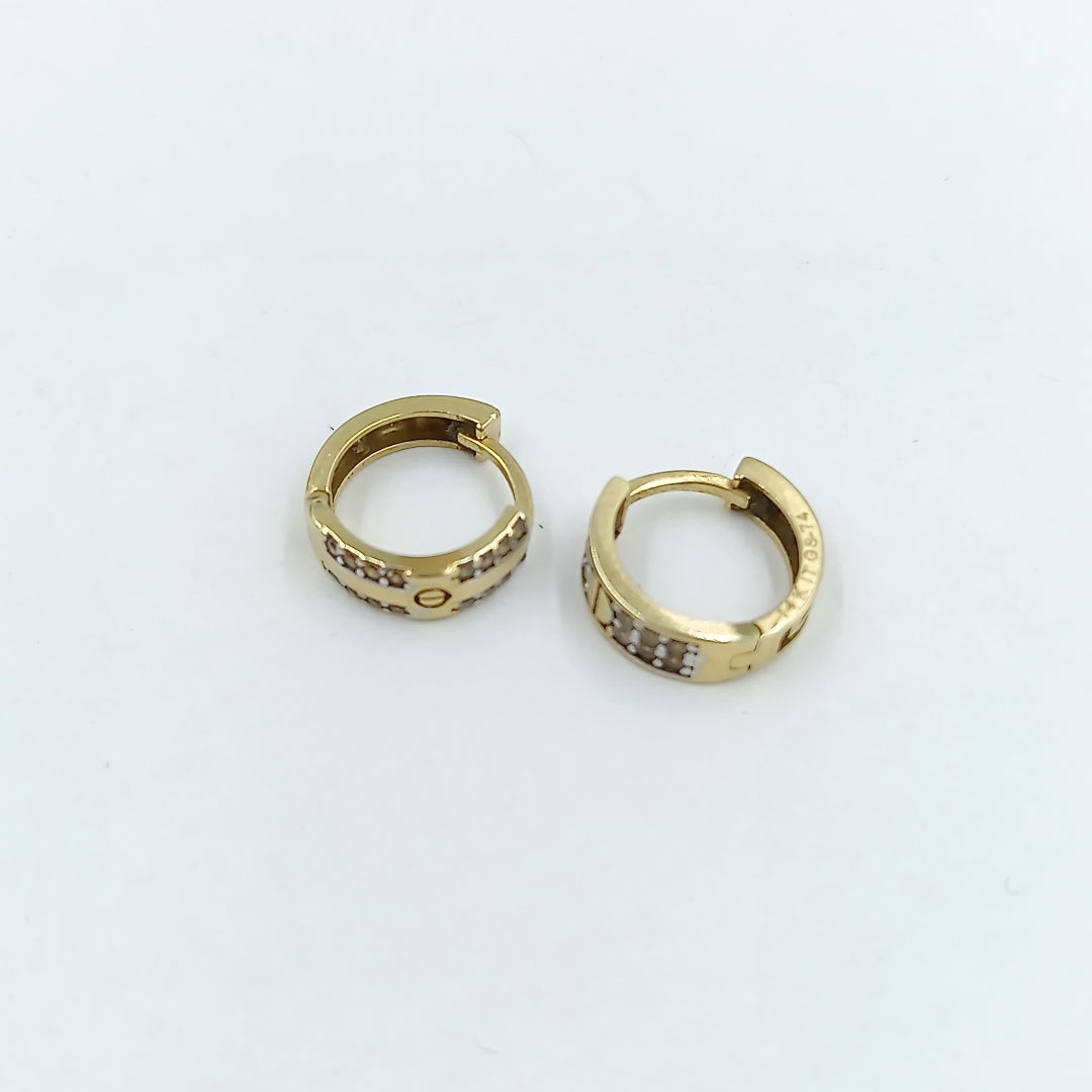 ARRACADAS PAR ORO 14 K 2.3 GRMS (SEMINUEVO)