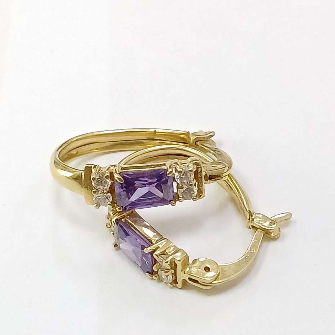 ARRACADAS PAR ORO 14 K 4,60 GRMS (SEMINUEVO)