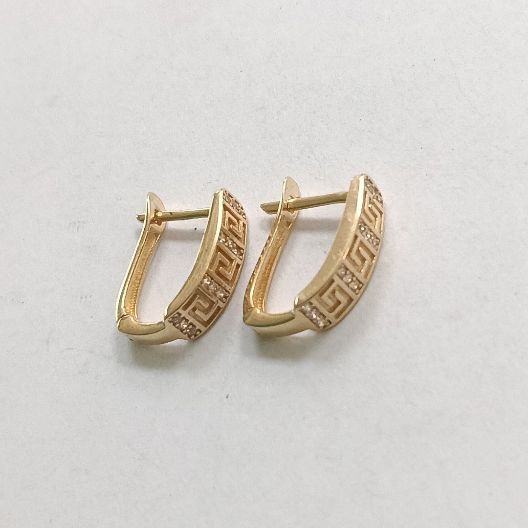 ARRACADAS PAR ORO 14 K 2.9 GRMS (SEMINUEVO)
