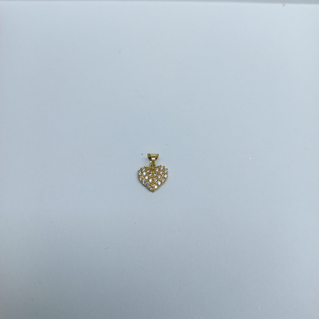 DIJES CORAZON C/CIRCONIA ORO 10K 0.7 GR (NUEVO)