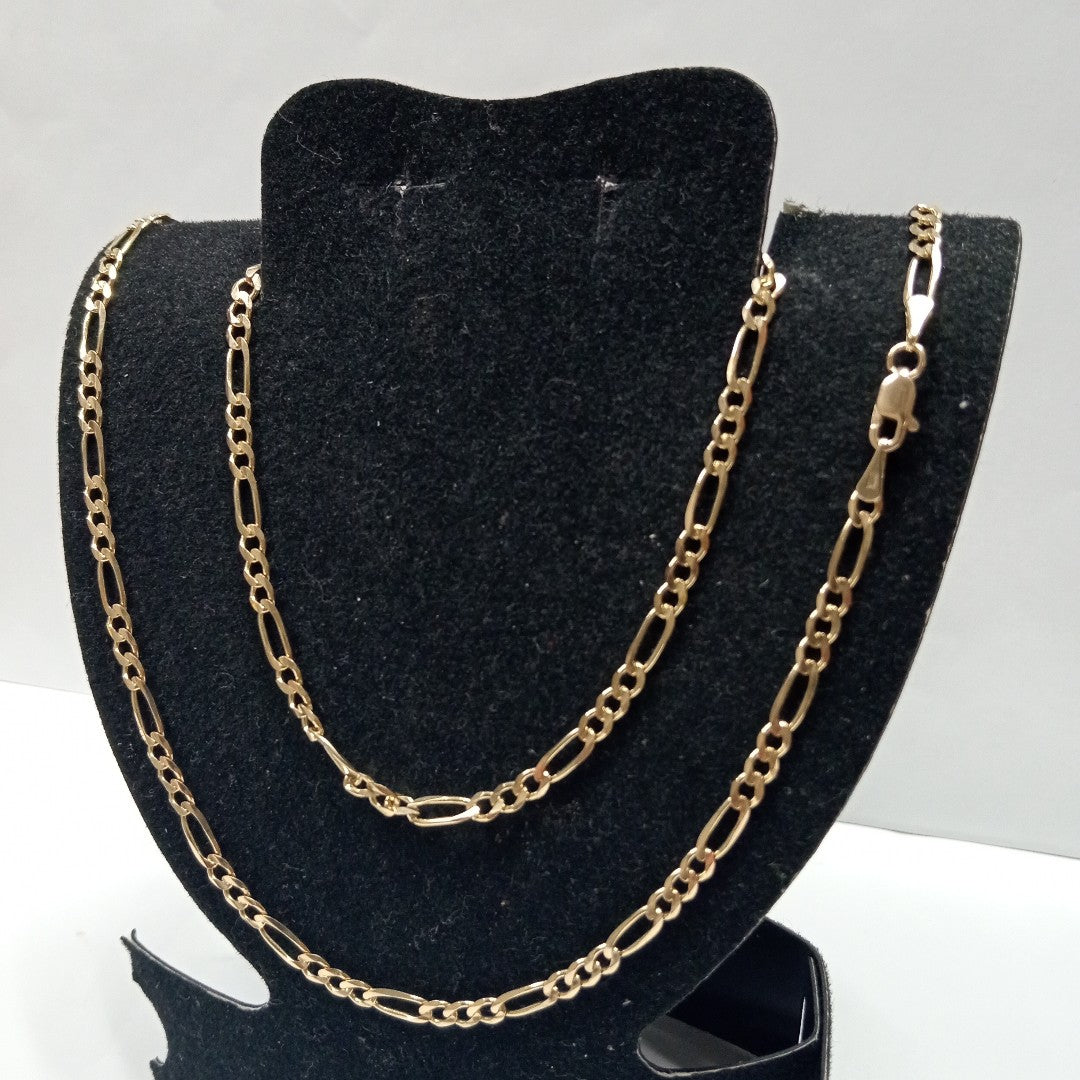 CADENAS 3X1 ORO 14K 60 CM 8.8 GR (NUEVO)