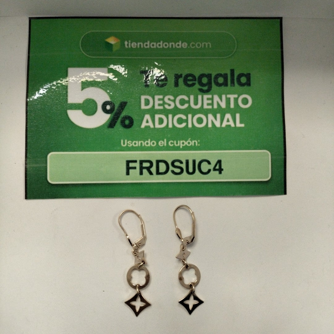 ARETES PAR ORO 14 K 3.1 GRMS (SEMINUEVO)