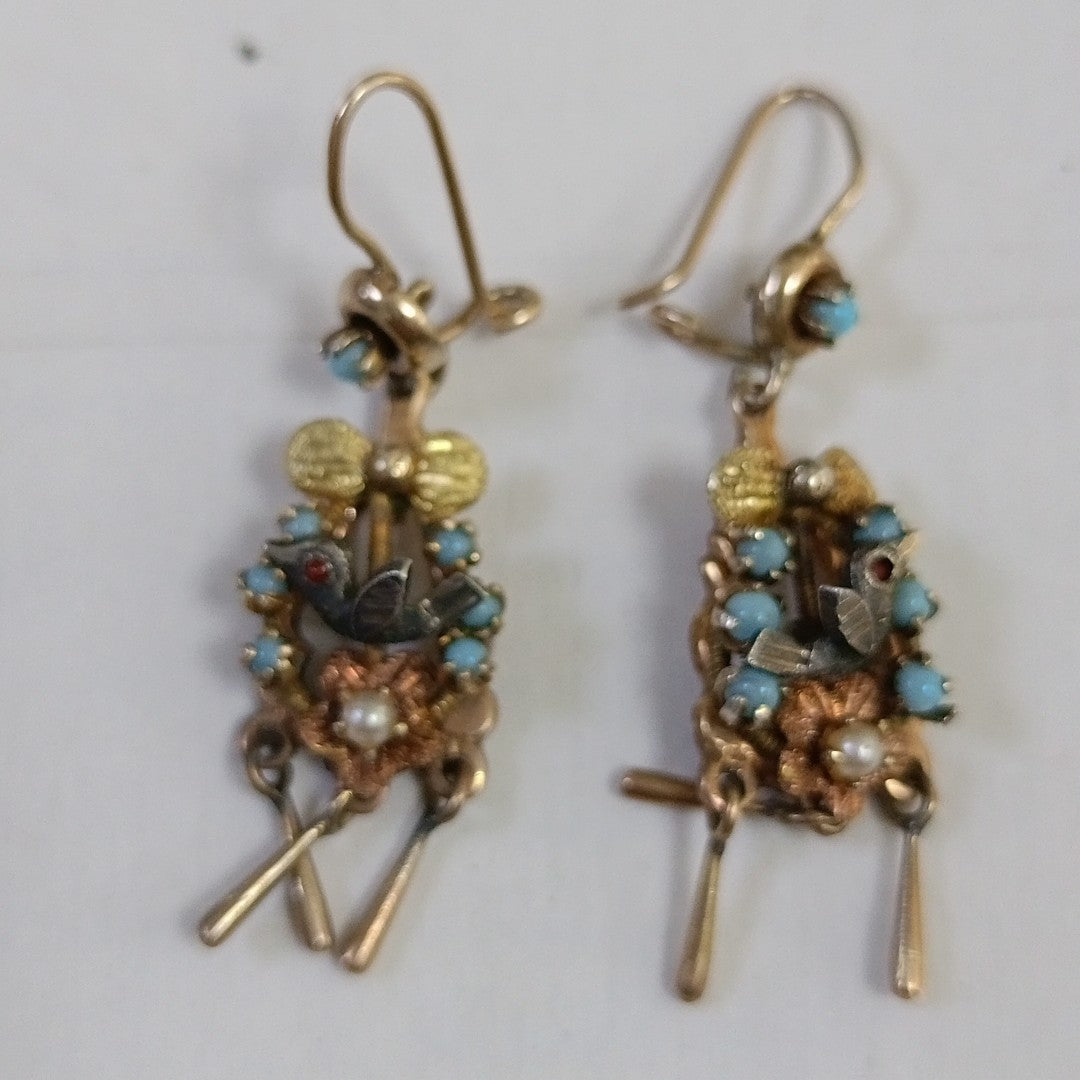 ARETES PAR ORO 12 K 5.2 GRMS (SEMINUEVO)