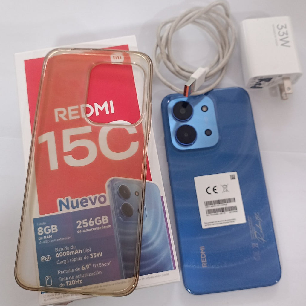CELULAR XIAOMI REDMI 15C 25078RA3EL (2025) 256 GB 4 GB RAM (SEMINUEVO)
