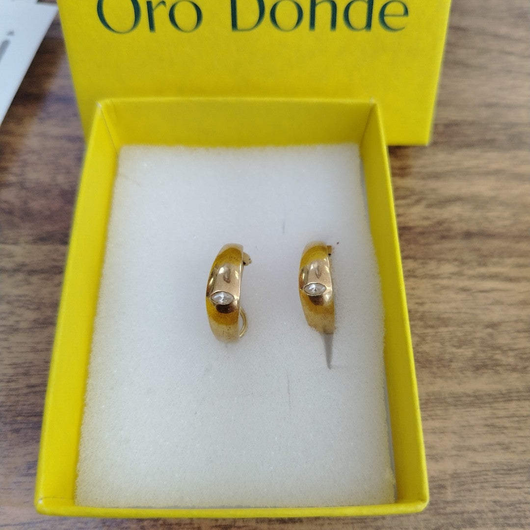 ARRACADAS PAR ORO 14 K 5.9 GRMS (SEMINUEVO)