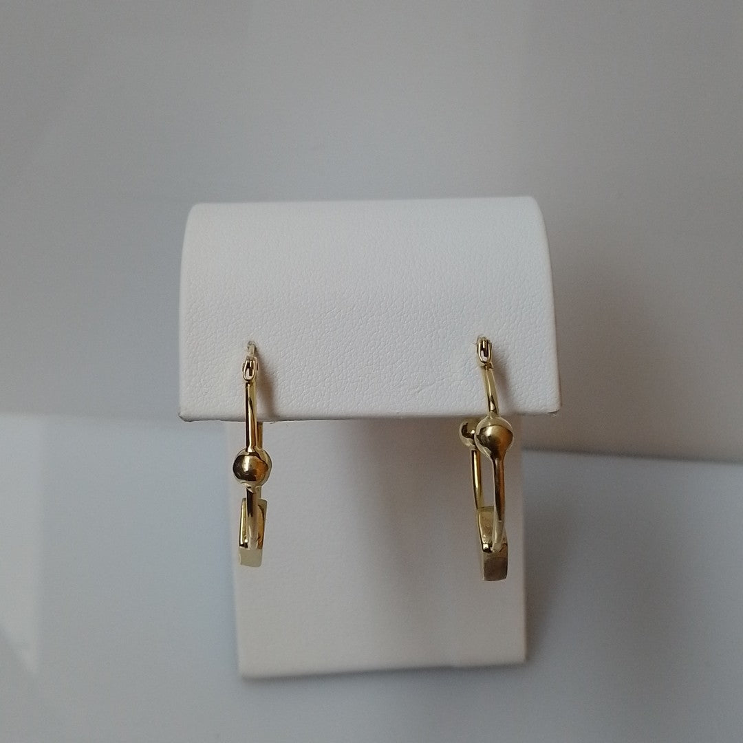 ARRACADAS PAR ORO 14 K 6.4 GRMS (SEMINUEVO)