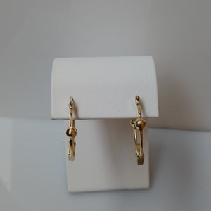 ARRACADAS PAR ORO 14 K 6.4 GRMS (SEMINUEVO)