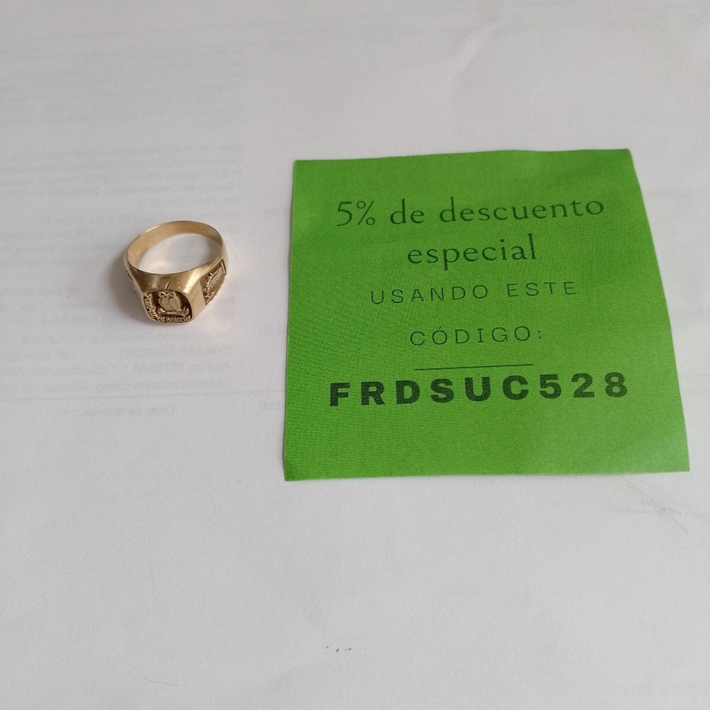ANILLO ORO 14 K 7.9 GRMS (SEMINUEVO)