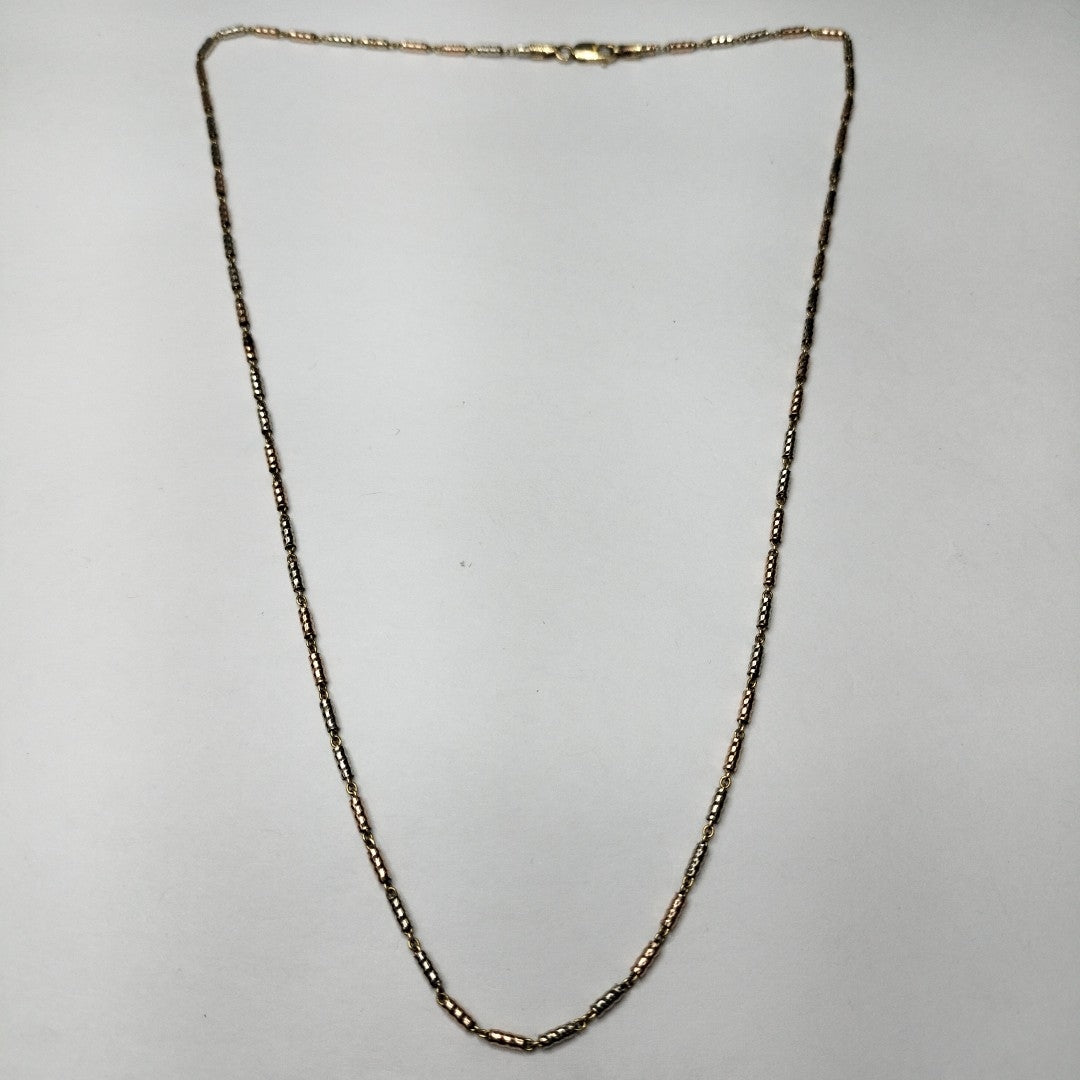 CADENA ORO, ORO COMBINADO 14 K 6.5 GRMS (SEMINUEVO)